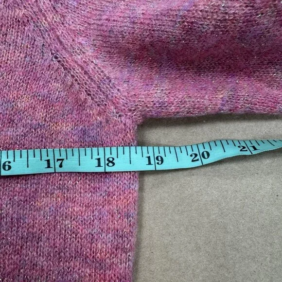 Kilte Collection The Betsy Pullover Fuchsia Pink size 2-M Women's Alpaca/M Wool